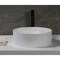 Alfi Brand 15" Round White Matte Solid Surface Resin Sink ABRS15R - alternate 2